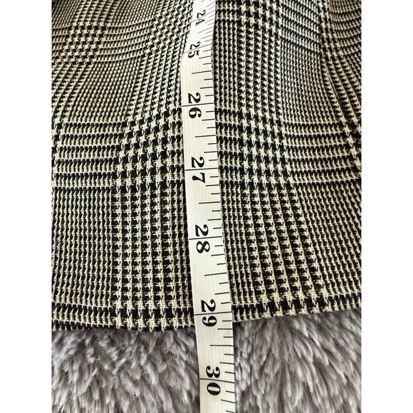 Vtg 90’s Christian Dior Black White Worsted Wool Houndstooth Jacket Blazer Belt - Picture 11 of 13